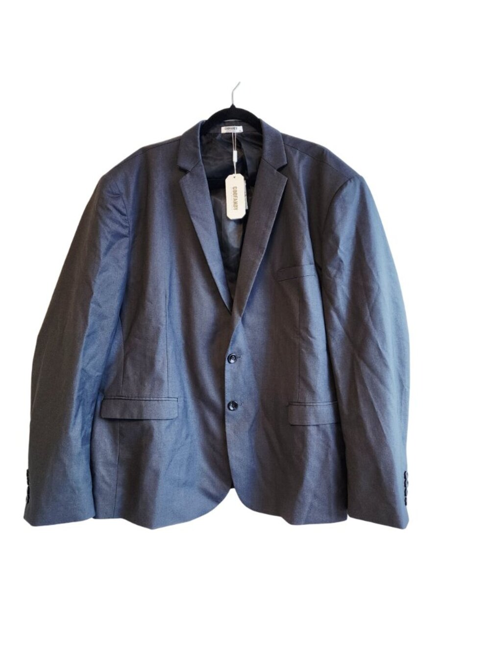 Coofandy Mens 2-Piece Suit Jacket & Pants Size 4XL Dark Gray Formal Wear New - Picture 4 of 16